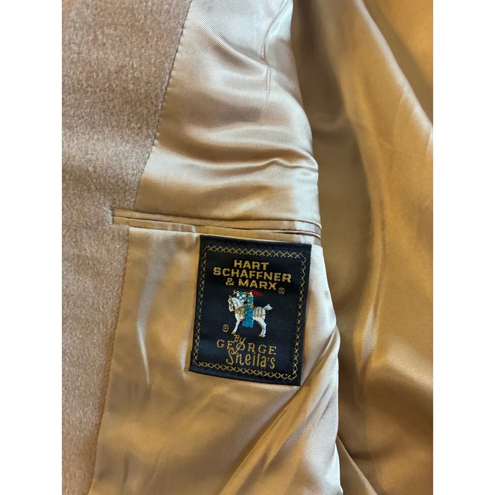Hart Schaffner Marx Mens 100% Camel Hair Blazer Tan Sport Coat 42R